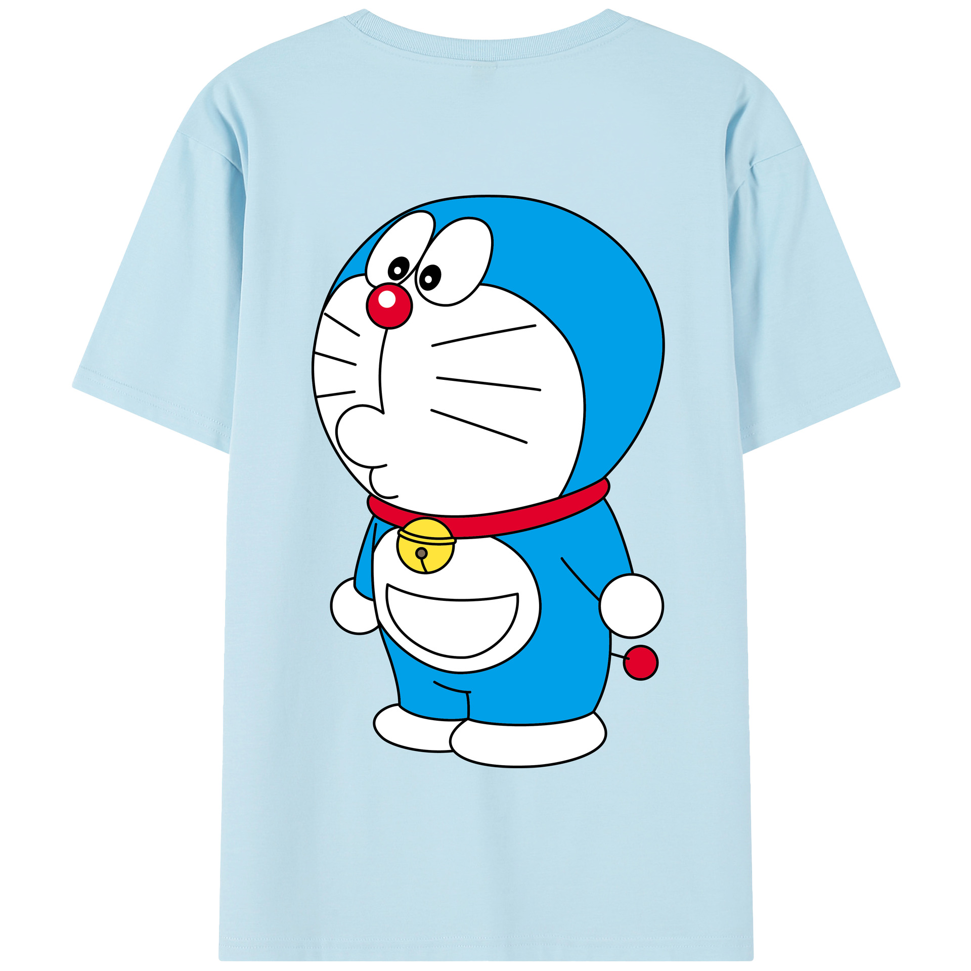 （画像用） ドラえもん Doraemon 綿100％半袖Tシャツ（背面プリント）